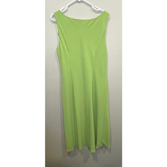 Studio I Vintage Style 2-Peice Lime Green Dress Lightweight Women's Sz 18 - Picture 7 of 10